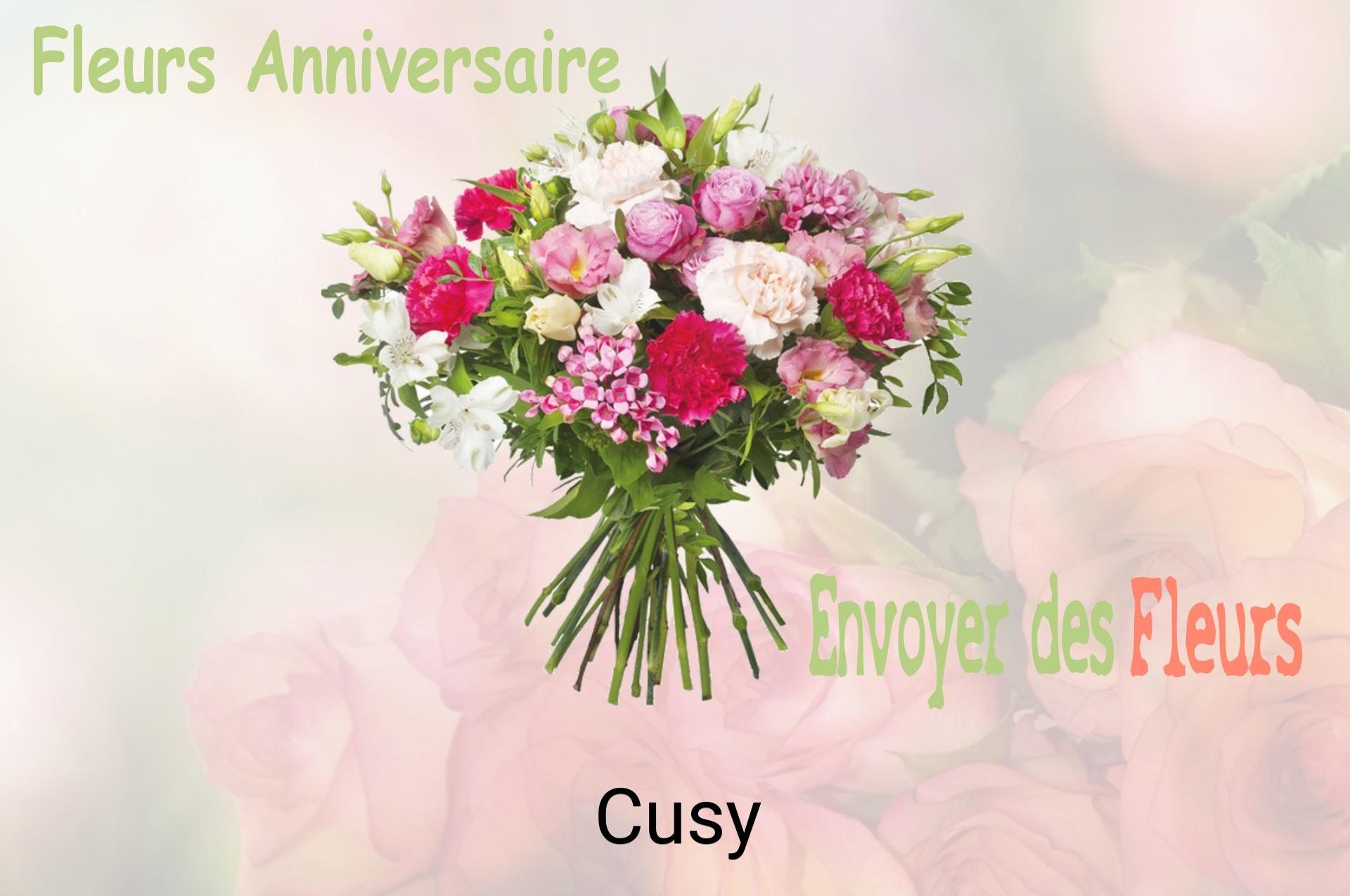 Bouquet de fleurs d’anniversaire livré à Cusy